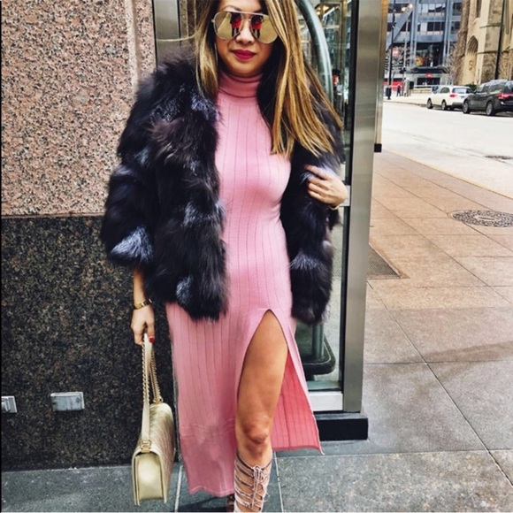 Majorelle Pink Sweaterdress - Picture 2 of 8